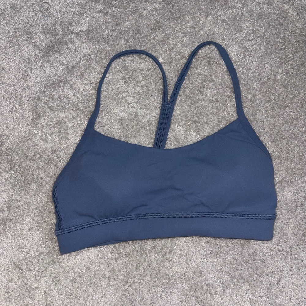 Flow Y Bra Nulu Light Support, A–C Cups-Size 4-Washer Denim Colored